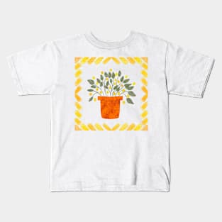 Sunshine yellow berries Kids T-Shirt